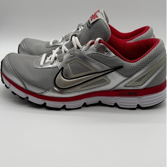 NIKE Dual Fusion ST Men's Size 11 1/2 Stability Red Gray 0058 Gently Used 0058 - Picture 5 of 11